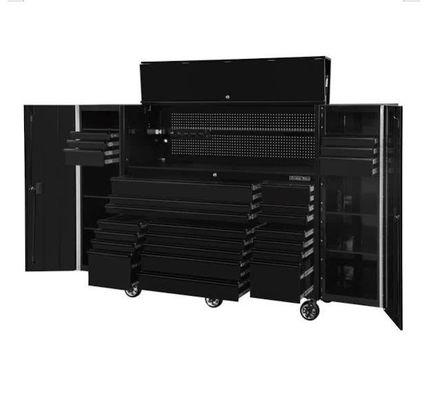 Werkzeugschrank mit Farbe und Werkzeugbox