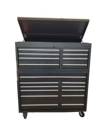 Werkzeuge aus Garagenhäusern Silber 56 &quot;Schwerlaststahl Rollwerkzeugkasten Metall Garagenwerkzeugschrank