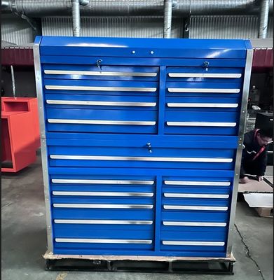 Werkzeuge aus Garagenhäusern Silber 56 &quot;Schwerlaststahl Rollwerkzeugkasten Metall Garagenwerkzeugschrank