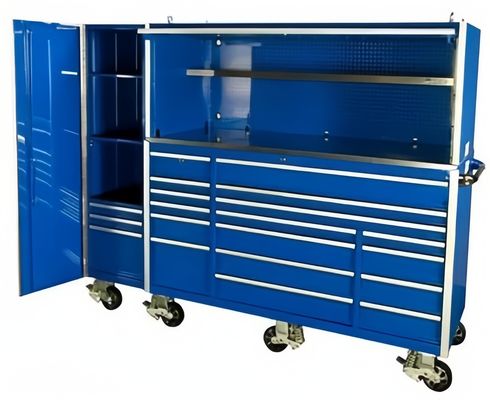 Werkzeugschrank für die Lagerung Werkzeugschrank für die Garage Metallwerkzeugschränke mit Edelstahl-Schalter