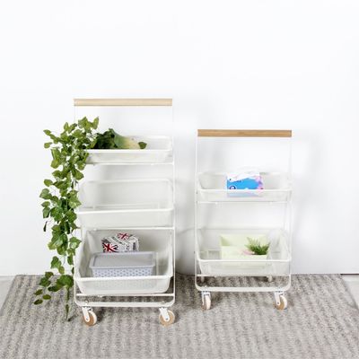 Nordic Shelf Storage Trolley 3 Stufen Küchenwagen für Platzersparnis