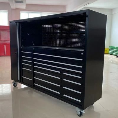 Custom Metall Garage Schrank Werkzeugkasten mit Oberschränken 72 Zoll OEM ODM akzeptabel