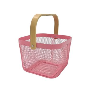 Modernes Design Speicherlösung Pulver beschichtet Mesh Obstkorb für die Heimlagerung