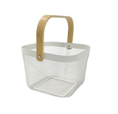 Modernes Design Speicherlösung Pulver beschichtet Mesh Obstkorb für die Heimlagerung