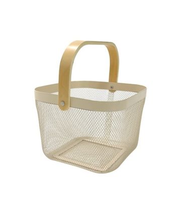 Modernes Design Speicherlösung Pulver beschichtet Mesh Obstkorb für die Heimlagerung