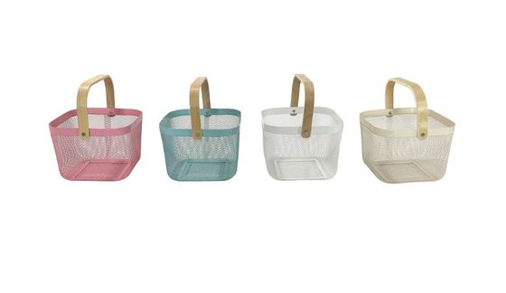 Modernes Design Speicherlösung Pulver beschichtet Mesh Obstkorb für die Heimlagerung