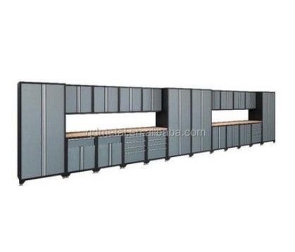 Moderne Werkstatt Werkzeugkiste Schrank Braun Schwerlastkombination für Garagenorganisation