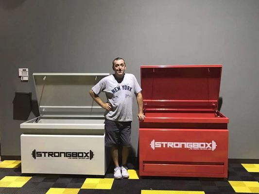 LS-JB-48 Pit Box Werkzeugschrank mit angepasster Farbe und braunen Schubladen