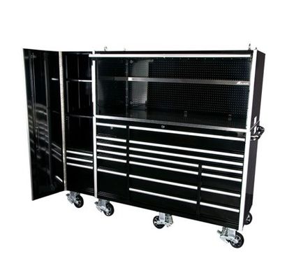 Schlüsselverschluss 16-Schubladen schwerer Garage-Werkzeugkiste mit Rädern und Pulver-Coat-Stahl-Finixierung