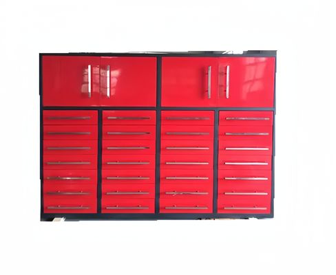 LS-28 DIY Fachwerkzeugschränke 42 &quot;Kaltgewalzte Stahlmitte Schrank mit Schubladen