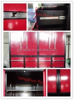LS-28 DIY Fachwerkzeugschränke 42 &quot;Kaltgewalzte Stahlmitte Schrank mit Schubladen