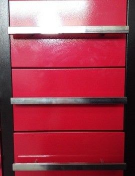 LS-28 DIY Fachwerkzeugschränke 42 &quot;Kaltgewalzte Stahlmitte Schrank mit Schubladen