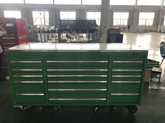 Akzeptabel OEM ODM 72 Zoll großer Metallwerkzeugwagen mit Schubladen Garage Werkstatt