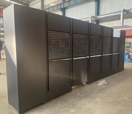 Schwerlast 7 Schubladen Werkzeugbox Werkstatt Rollwerkzeug Set Box für braune Farbkombination