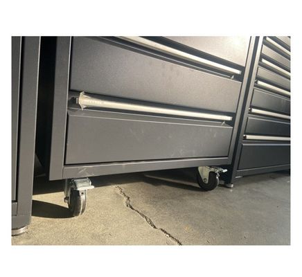 Schwerlast 7 Schubladen Werkzeugbox Werkstatt Rollwerkzeug Set Box für braune Farbkombination