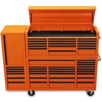 Edelstahlgriffe 96 Zoll US General Toolbox mit Rollkiste und Werkzeugkisten