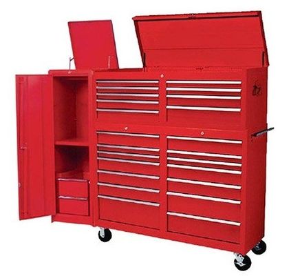 Edelstahlgriffe 96 Zoll US General Toolbox mit Rollkiste und Werkzeugkisten