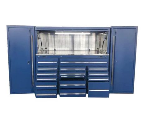Schwermetallschrank Werkzeugschrank Arbeitsbank mit Schubladen und Rädern