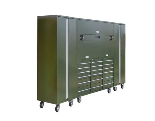 1.0mm 1.2mm 1.5mm Garagen-Werkzeugschrank Optionale Rollen und Schubladen für die Lagerung