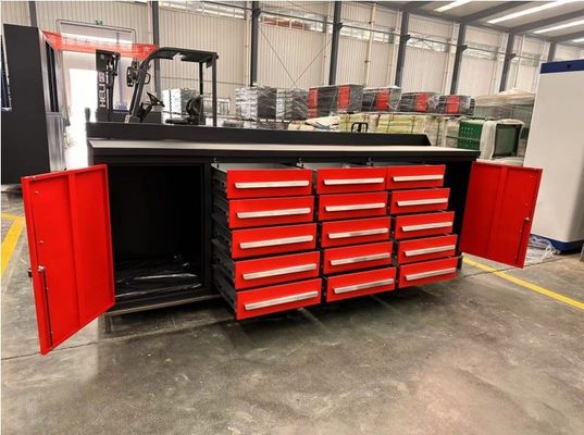 15-Schubladen-Schwerlast-Werkstatt Werkzeugschrank Arbeitsbank für die Lagerung von Ersatzteilen