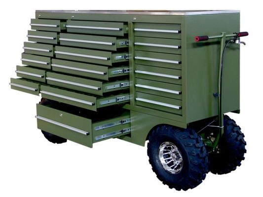 18 Schubladen Schwerlast-Industrielle Metall-Werkzeugbox Trolley mit Schlüsselschloss und OBM-Unterstützung