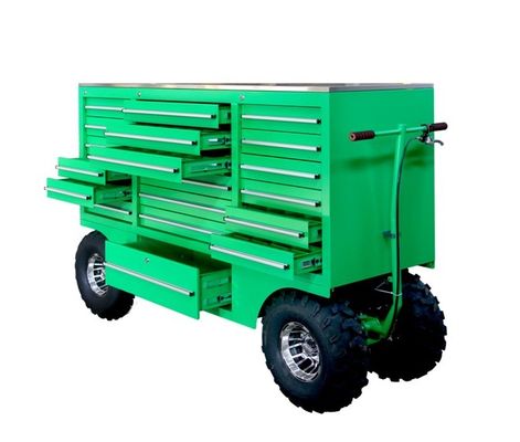Pulverbeschichtung Stahl Endmontage Mechanik Werkzeugkarren Handwagen Trolley mit Schrank