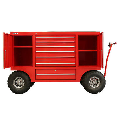 Optionale Schubladenmatte Schwerlast-Rollwerkzeugwagen mit Schloss Garage Werkzeugkiste auf Rädern