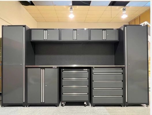 Speicherschrank 72&quot; schwerer Garagenarbeitsplatz mit Werkzeugschränken und Holzverpackungen