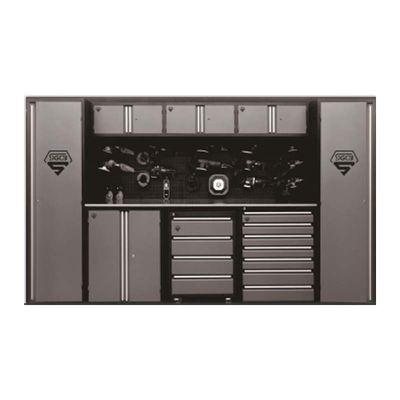 OEM ODM Akzeptable Schwermetall-Garage-Schrank mit Schlüsselschloss und Werkzeugmanagement