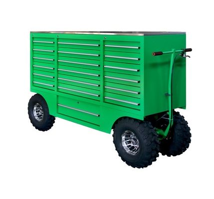 Eisen 19-Schublade Kiste auf Rädern mit Werkzeugen Lagerung Rollwerkzeug Kiste Werkstatt Werkzeugwagen