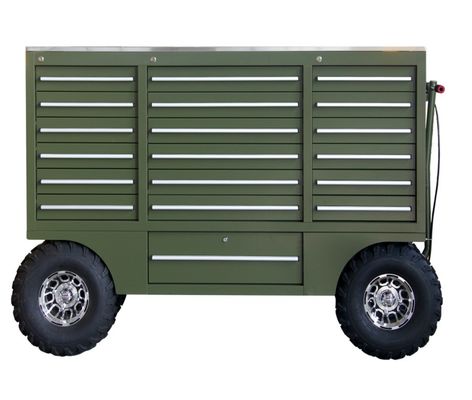 Fahrzeugwerkzeugwagen mit Edelstahlrädern