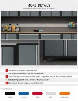 LS-GA003 1,0 mm 1,2 mm 1,5 mm kombinierter Werkzeugschrank für bequeme und organisierte Lagerung