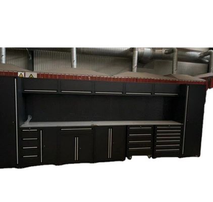 Voll Garage Werkzeugkasten Schublade Arbeitsbank mit individuellen Edelstahl Griffe Schrank
