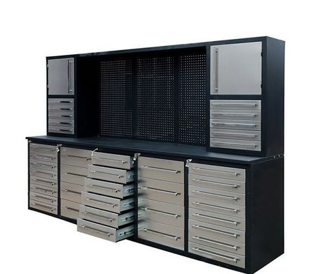Die ultimative Garagenwerkstatt 20 Schubladen Schwerwerwerkzeugschrank mit Pegboard