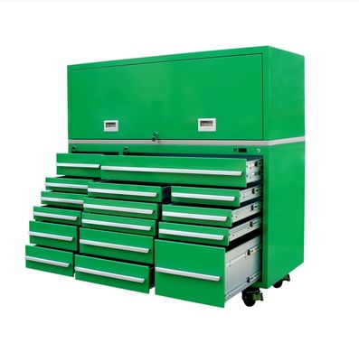 Auto-Reparatur-Werkzeug-Speicher mit Schwerlast-Mover-Trolley und Schubladenmatte Option