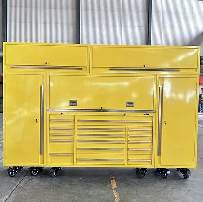 OEM-Logo Schwerlast-Rollwagen Stahlwerkzeugwagen mit Schubladen und Schließwerkzeugkasten