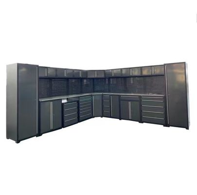 Werkstatt Garage Werkzeugbox Set mit Werkzeugschrank und Arbeitsbank