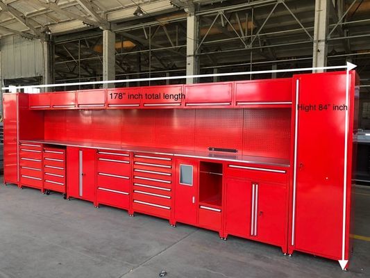 Individuelle Werkzeuglagerlösung Schwerlastwerkzeugbox Metallarbeitsbank für Werkstatt