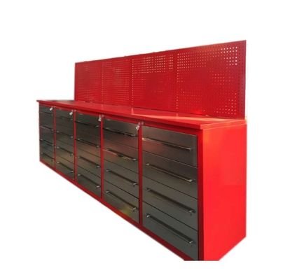 Werkzeuge für den Garagenladen Schwermetall-Husky 72 Arbeitsbank mit 33 Schubladen und Pegboard