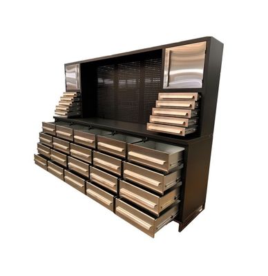 Schwerlastspeicher Garage Schrank mit Edelstahlgriffe und optionale Lagerung