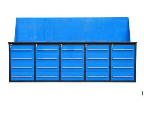 Kundenspezifische Unterstützung Kaltgewalzte Stahlwerkzeugschrank Werkstatt Rot Schwarz Modularbeitsbank