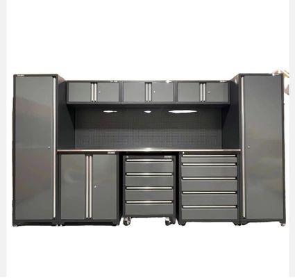 Werkzeuge in der Garage lagern Schwerlaststahlwerkzeugschrank mit Trolley