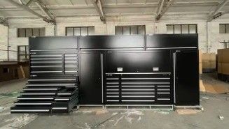 Garagen-Rollwerkzeugschrank Multifunktionales kaltgewalztes Stahl mit Rädern und Schließfach