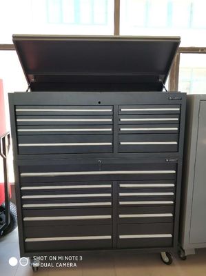 Pulverbeschichtung Stahl Finish 19 Schubladen 72 &quot;Schwerlastmetallwerkzeugschrank für Werkstatt