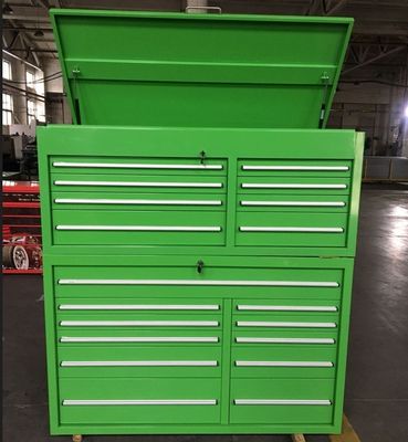 Pulverbeschichtung Stahl Finish 19 Schubladen 72 &quot;Schwerlastmetallwerkzeugschrank für Werkstatt