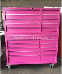 Pulverbeschichtung Stahl Finish 19 Schubladen 72 &quot;Schwerlastmetallwerkzeugschrank für Werkstatt