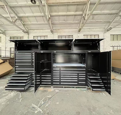 Optionale Handgriffe Metallwerkzeugschrank aus kaltgewalztem Stahl für Werkstatt und Garage