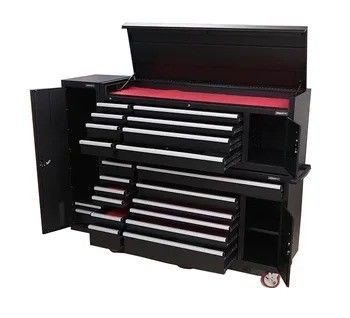 1.0-1,5 mm Dicke 72 &quot;Rollwerkzeugkasten Kiste Schrank mit 24 Schubladen und Seitenboxen
