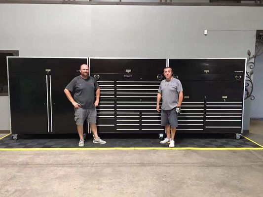 72-Zoll-Heavy-Duty-Garage-Werkstatt-Ausrüstung-Speicher-Werkzeugschrank mit Schubladen und Rädern