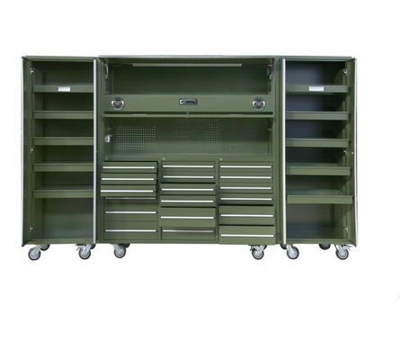 Schubladenmatte Optional 72 Zoll mobiler Werkzeugschrank mit 7 Schubladen und 258 Werkzeuglager